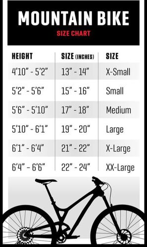 Bike Size Chart How To Choose (For Men, Women Kids), 47% OFF