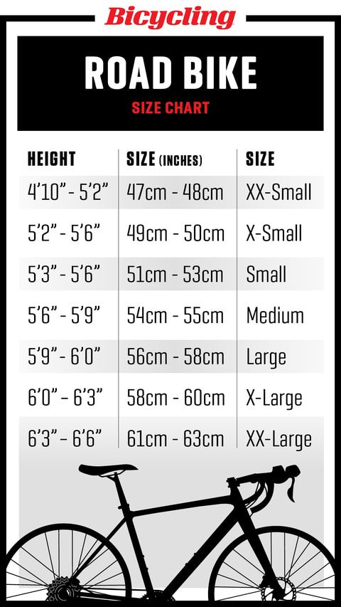 fuji mountain bike size chart